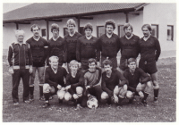 Die erste Fußballmannschaft im Jubiläumsjahr 1983