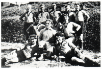 Mannschaftsfoto der Spieler des FC Thalhofen, die in den Jahren 1933 - 39 im Einsatz waren
